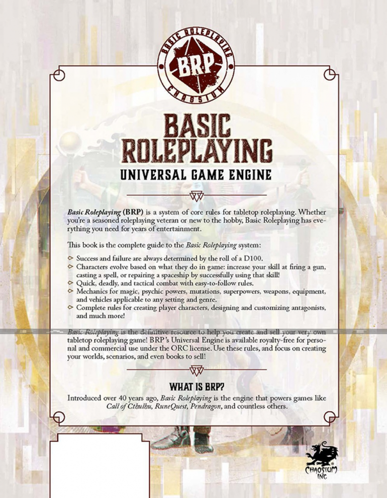 Basic Roleplaying: Universal Game Engine (HC) - kuva 2